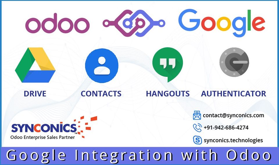 google integration with odoo - Synconics