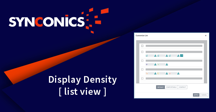Display Density(List View)